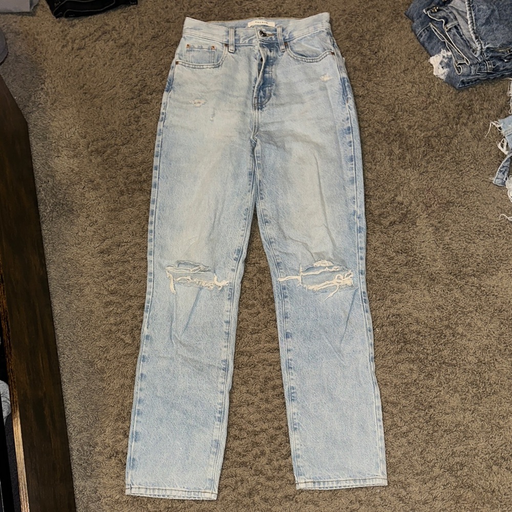Women’s Pacsun Dad jeans Light Blue Distressed Women's Jeans size 25